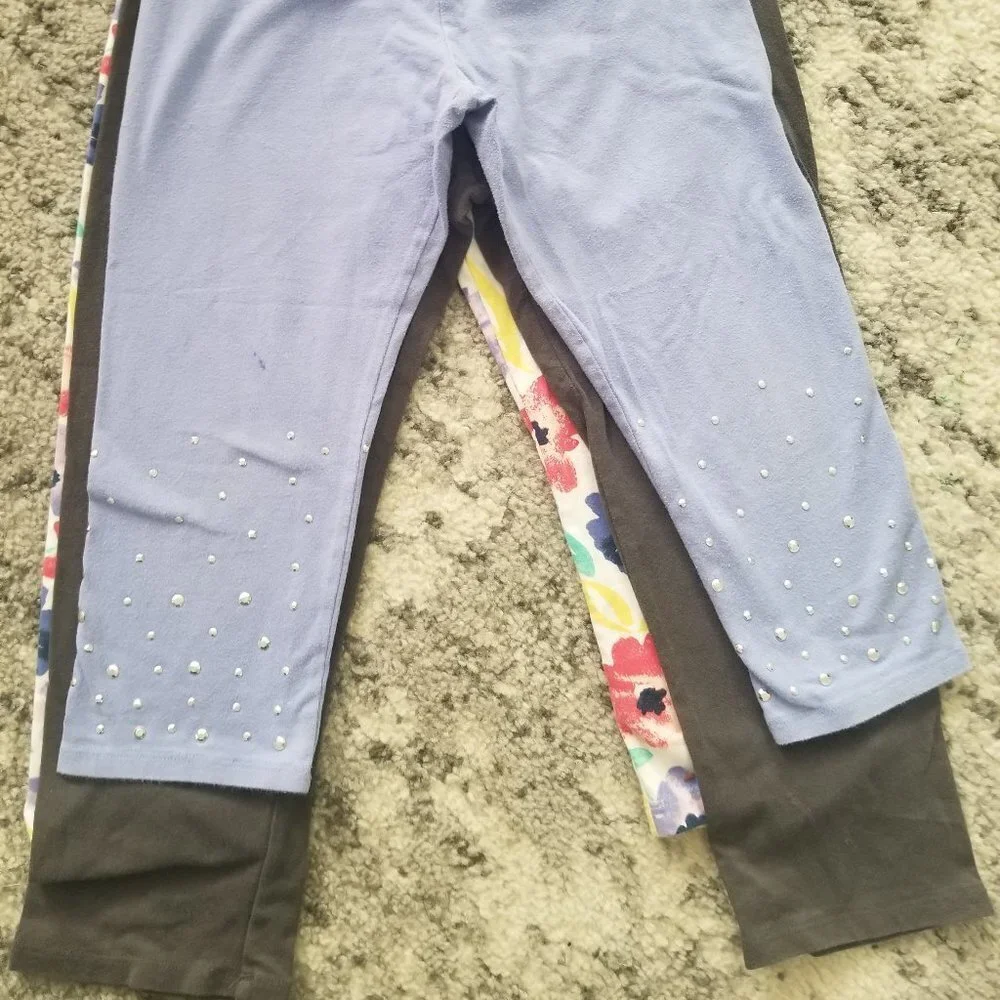 3 Girls Leggings  🎈🎈🎈🎈🎈 EUC L(10-14)